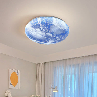 Selvona - Art Deco Mond inspirierte LED-Deckenleuchte