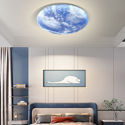Selvona - Art Deco Mond inspirierte LED-Deckenleuchte