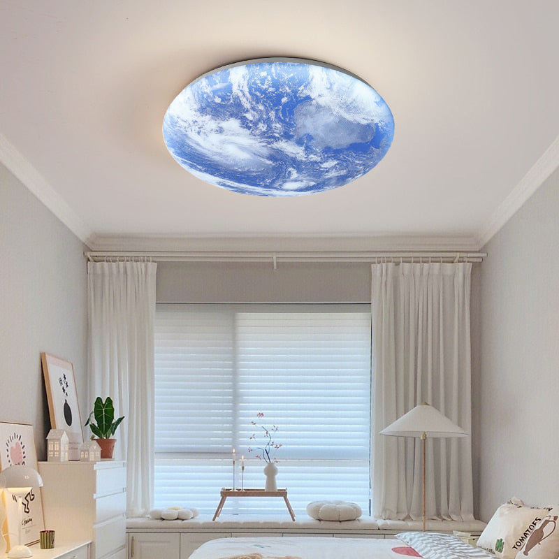 Selvona - Art Deco Mond inspirierte LED-Deckenleuchte