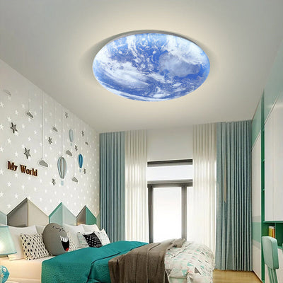 Selvona - Art Deco Mond inspirierte LED-Deckenleuchte