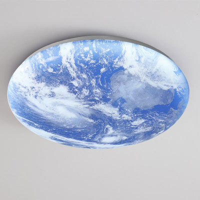Selvona - Art Deco Mond inspirierte LED-Deckenleuchte