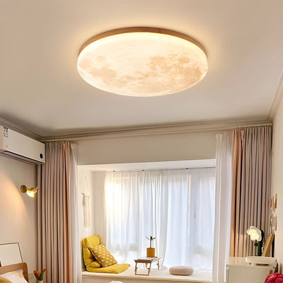 Selvona - Art Deco Mond inspirierte LED-Deckenleuchte