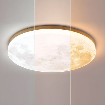 Selvona - Art Deco Mond inspirierte LED-Deckenleuchte