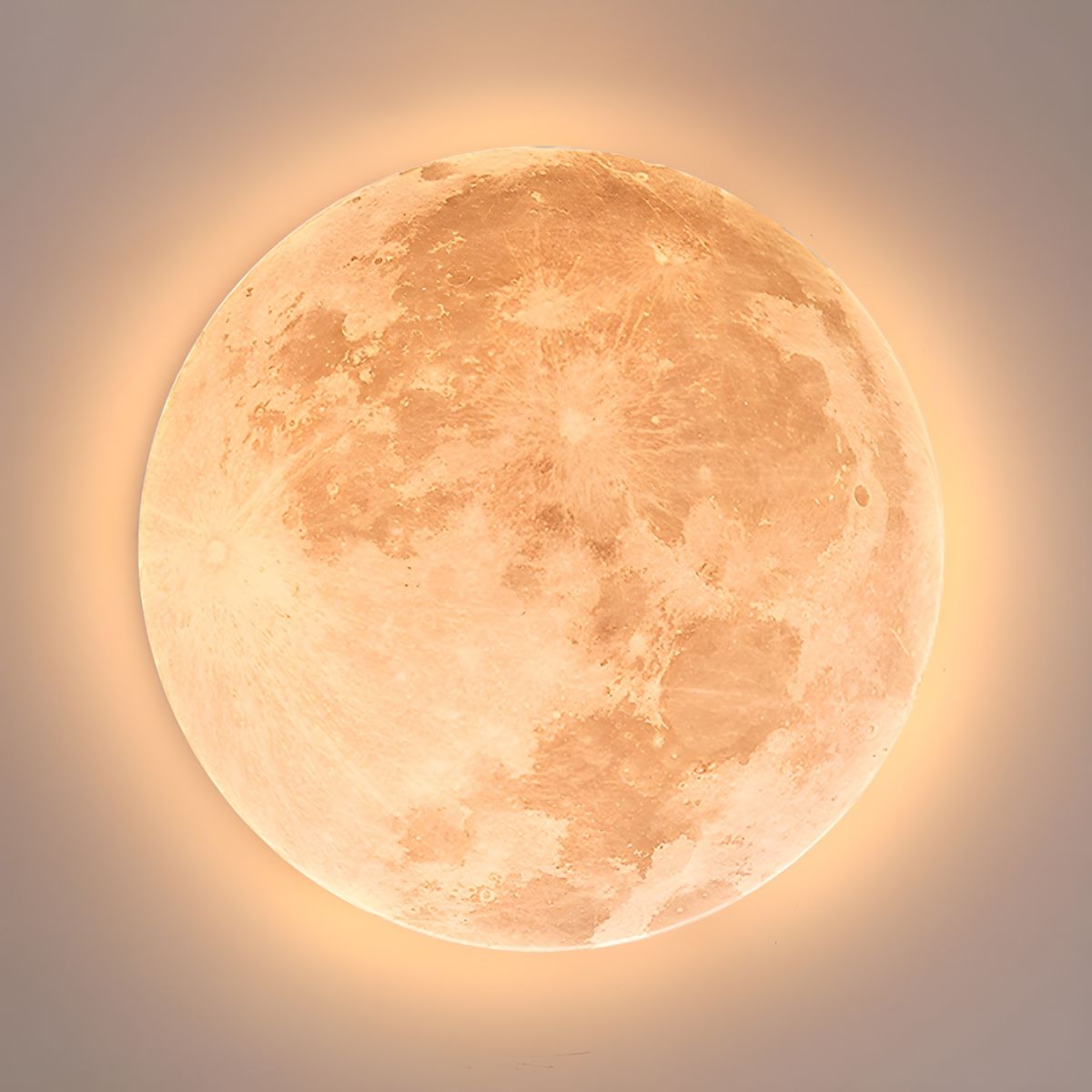 Selvona - Art Deco Mond inspirierte LED-Deckenleuchte
