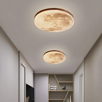 Selvona - Art Deco Mond inspirierte LED-Deckenleuchte