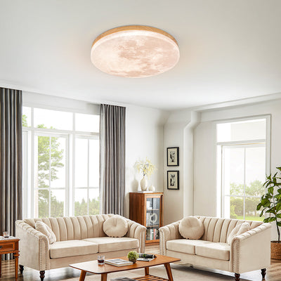 Selvona - Art Deco Mond inspirierte LED-Deckenleuchte