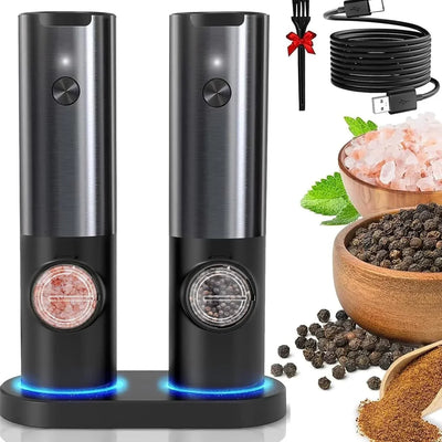 Grindelle - USB wiederaufladbare elektrische Salz- und Pfeffermühle