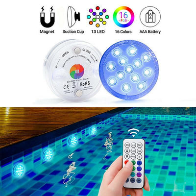 Aquamagna - Wasserdichtes Magnet- und Saug-Pool-Licht