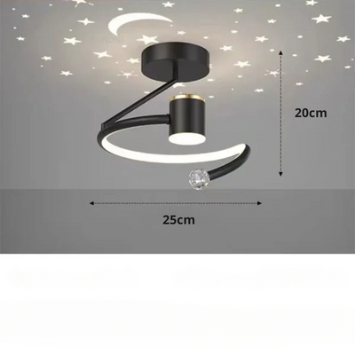 StellaGlow - Dimmbare LED-Deckenleuchte mit Sternenhimmel-Effekt