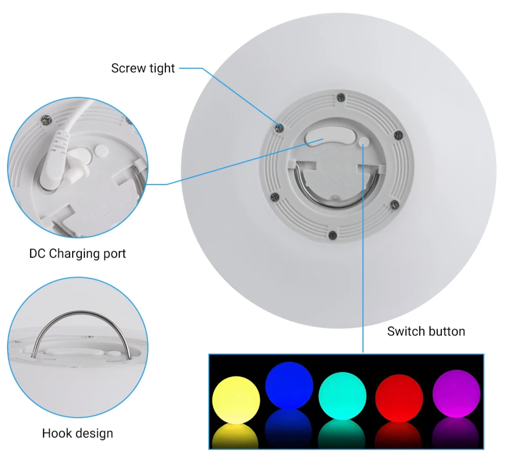 Neoball - RGB LED-Schwimmbadbeleuchtung