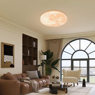 Selvona - Art Deco Mond inspirierte LED-Deckenleuchte