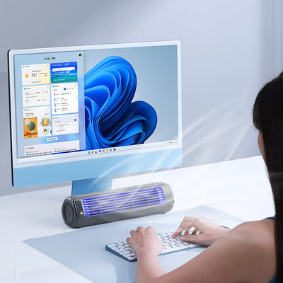 Breezol - Kabelloser, wiederaufladbarer Ventilator für Klimaanlagen