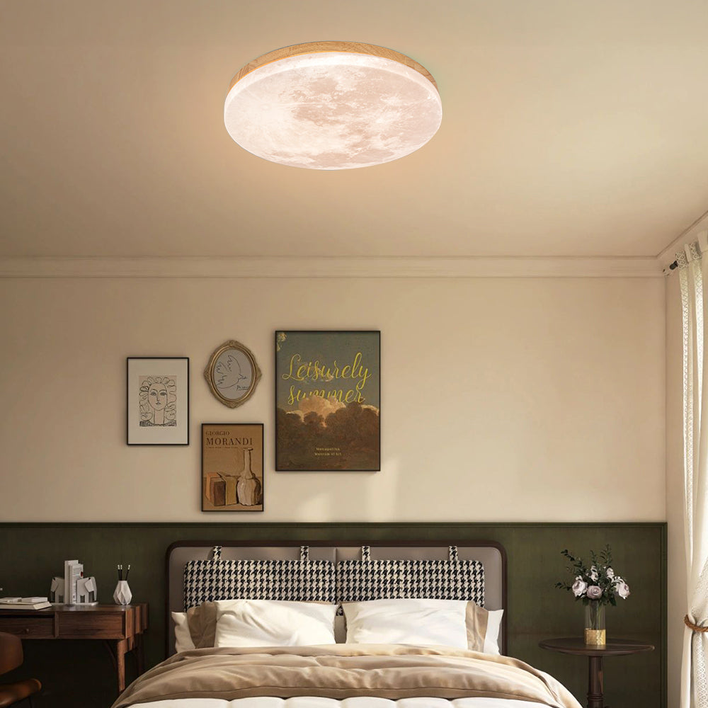 Selvona - Art Deco Mond inspirierte LED-Deckenleuchte