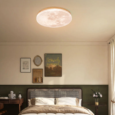 Selvona - Art Deco Mond inspirierte LED-Deckenleuchte