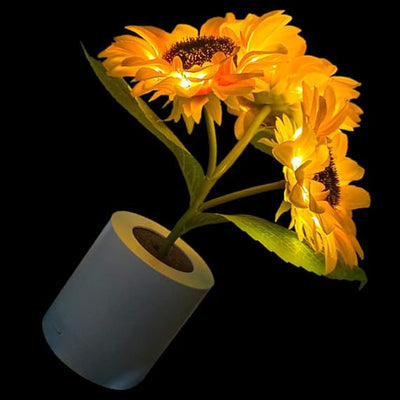 Petalara - Glitzernde, von Sonnenblumen inspirierte LED-Lampe