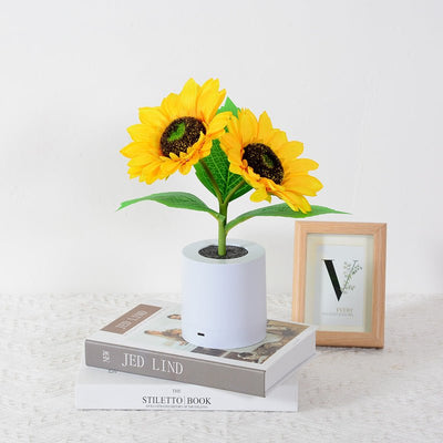Petalara - Glitzernde, von Sonnenblumen inspirierte LED-Lampe