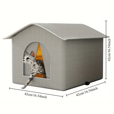 FurFort - Wetterfestes Outdoor-Katzenhaus für den Winter