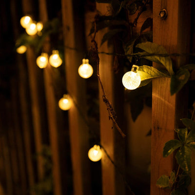 LunaraLux - 60 LED Solar-Kristallkugel Lichterkette