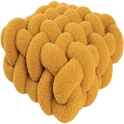 Knotora - Kissen mit nordischen Knoten aus Plüschstoff