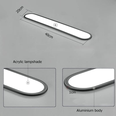 AeroLine - Moderne LED-Deckenleuchte mit Streifen