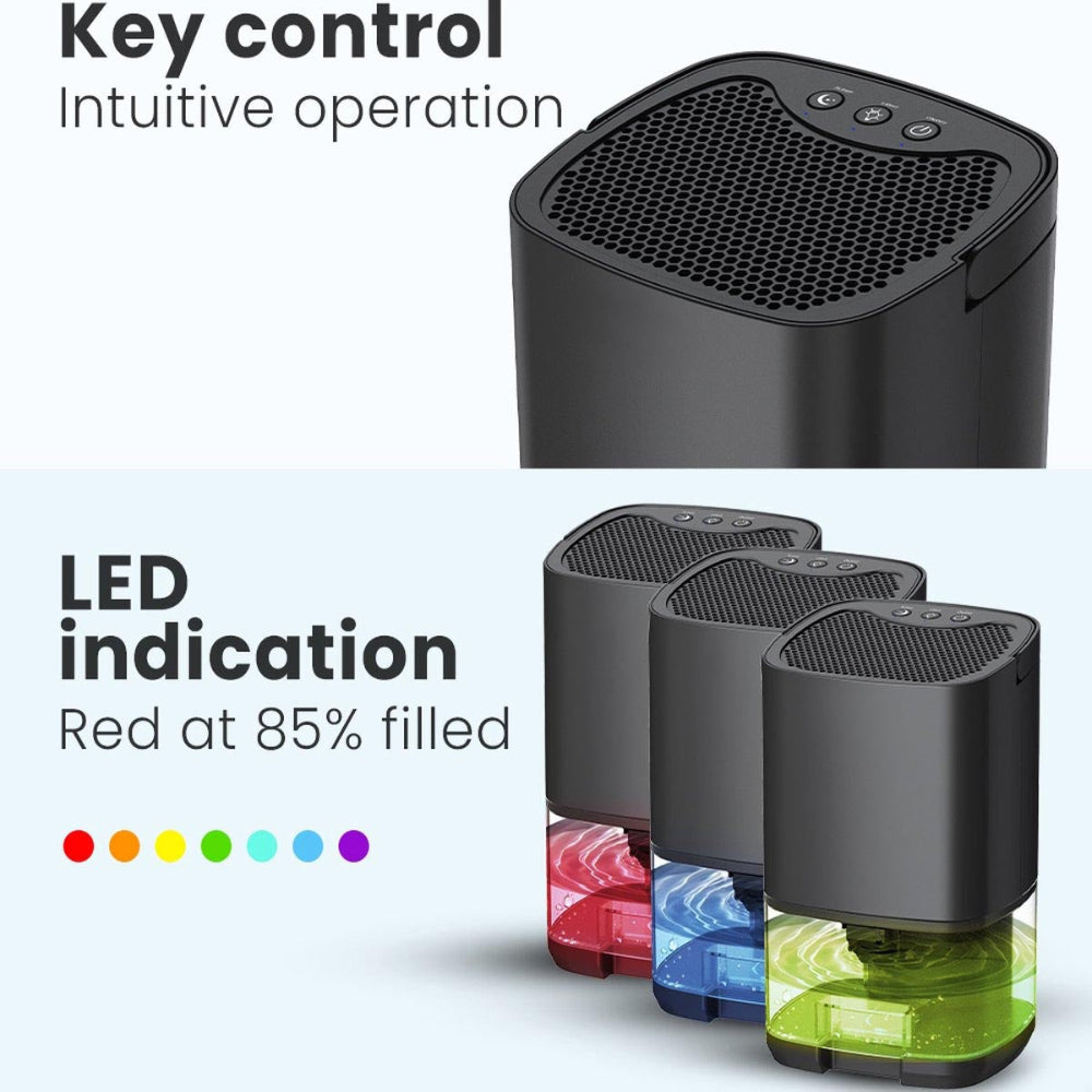 AirGlow - Geräuschloser 2-in-1-Entfeuchter mit LED-Umgebungslicht