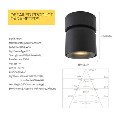 Cylora - Moderne zylindrische LED-Wandleuchte