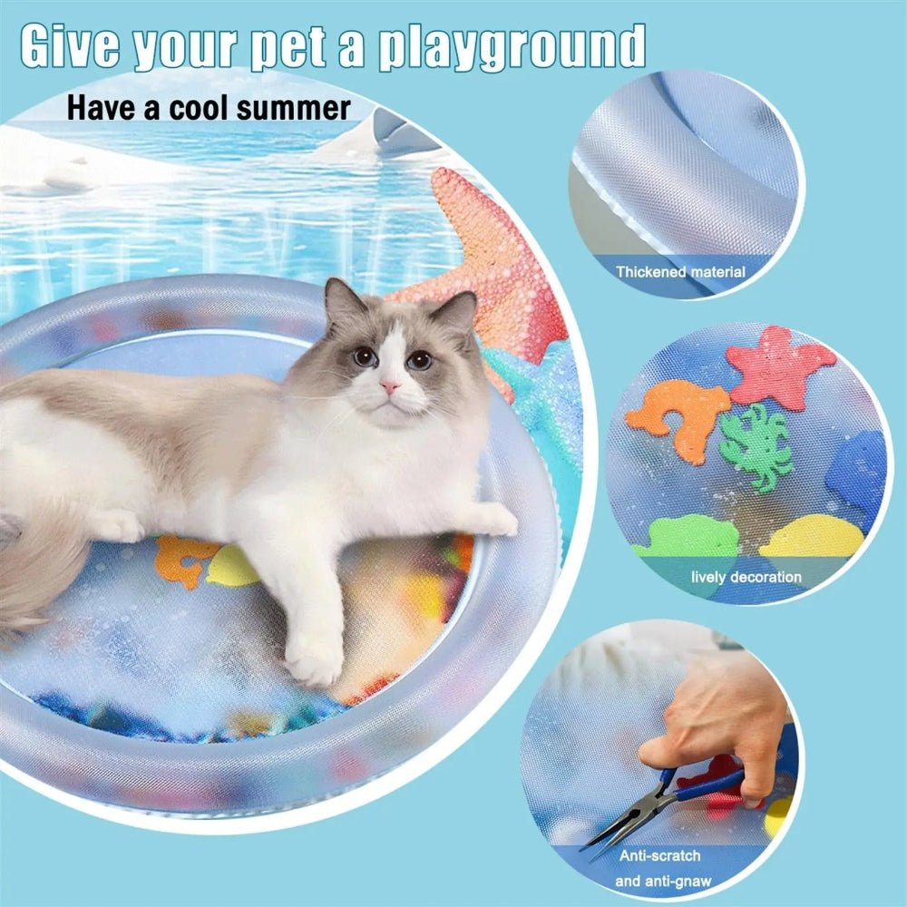 AquaPaws - Interaktive kühlende Wassermatte für Katzen