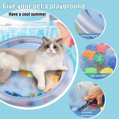 AquaPaws - Interaktive kühlende Wassermatte für Katzen