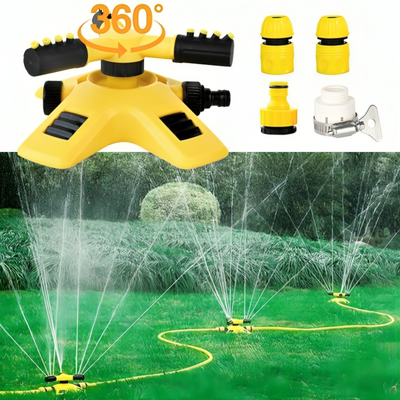 Aqualo360 - 360° rotierender Wasserregner für Gärten
