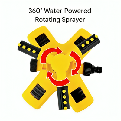 Aqualo360 - 360° rotierender Wasserregner für Gärten