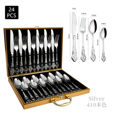 Aurique - 24-teiliges Besteckset mit Gravur
