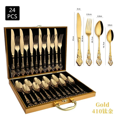 Aurique - 24-teiliges Besteckset mit Gravur