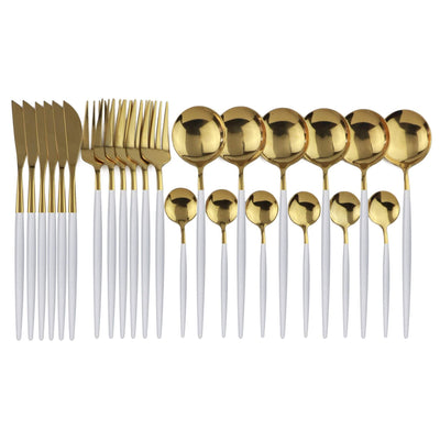 Aurivory - Modernes goldenes Besteckset
