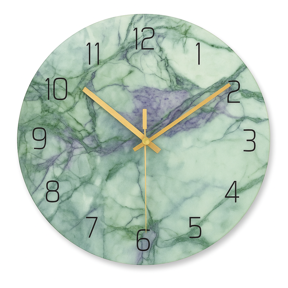 AurumWall - Luxuriöse Marmor-Design-Uhr