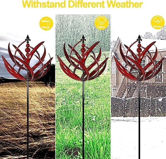 Aurevola - Stilvolle Windmaschine aus Metall für Garten und Veranda