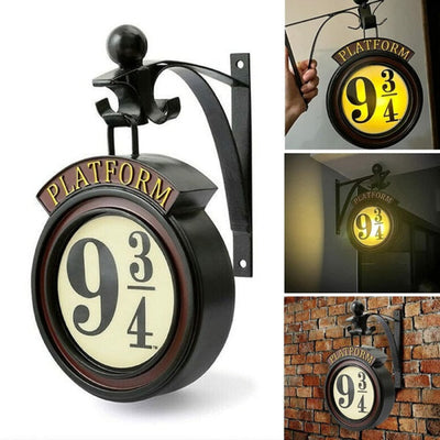 Bahnsteig 9¾ Wandleuchte - Magischer Hogwarts-Bahnhof Lampe