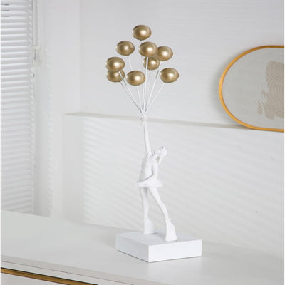 Balloon Dreams - Emotionales Ballonmädchen-Kunstwerk