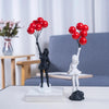 Balloonelle - Fliegender Ballon Mädchen Harz Skulptur