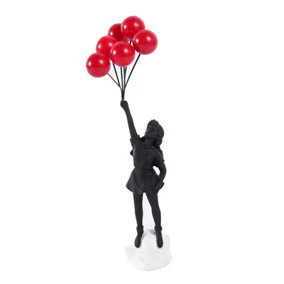 Balloonelle - Fliegender Ballon Mädchen Harz Skulptur