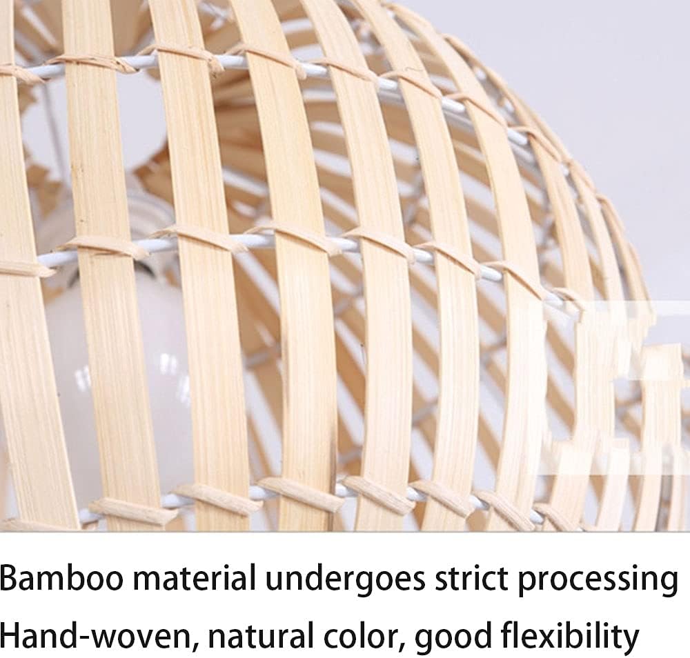 Bambolight - Handgeflochtener Bambus-Kronleuchter mit verstellbarem Kabel