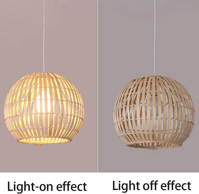 Bambolight - Handgeflochtener Bambus-Kronleuchter mit verstellbarem Kabel