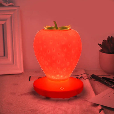 BerryGlow - Moderne LED-Tischleuchte in Erdbeerform