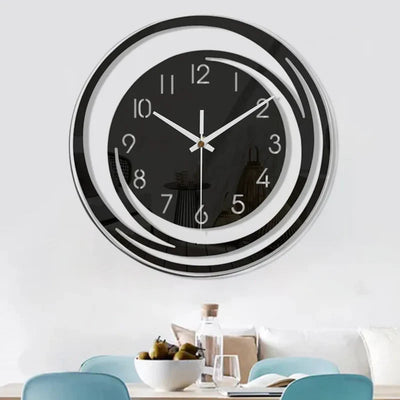 BlackEdge - Zeitgenössische Wanduhr aus Acryl