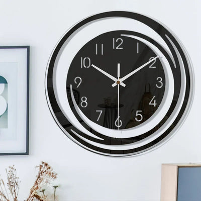 BlackEdge - Zeitgenössische Wanduhr aus Acryl