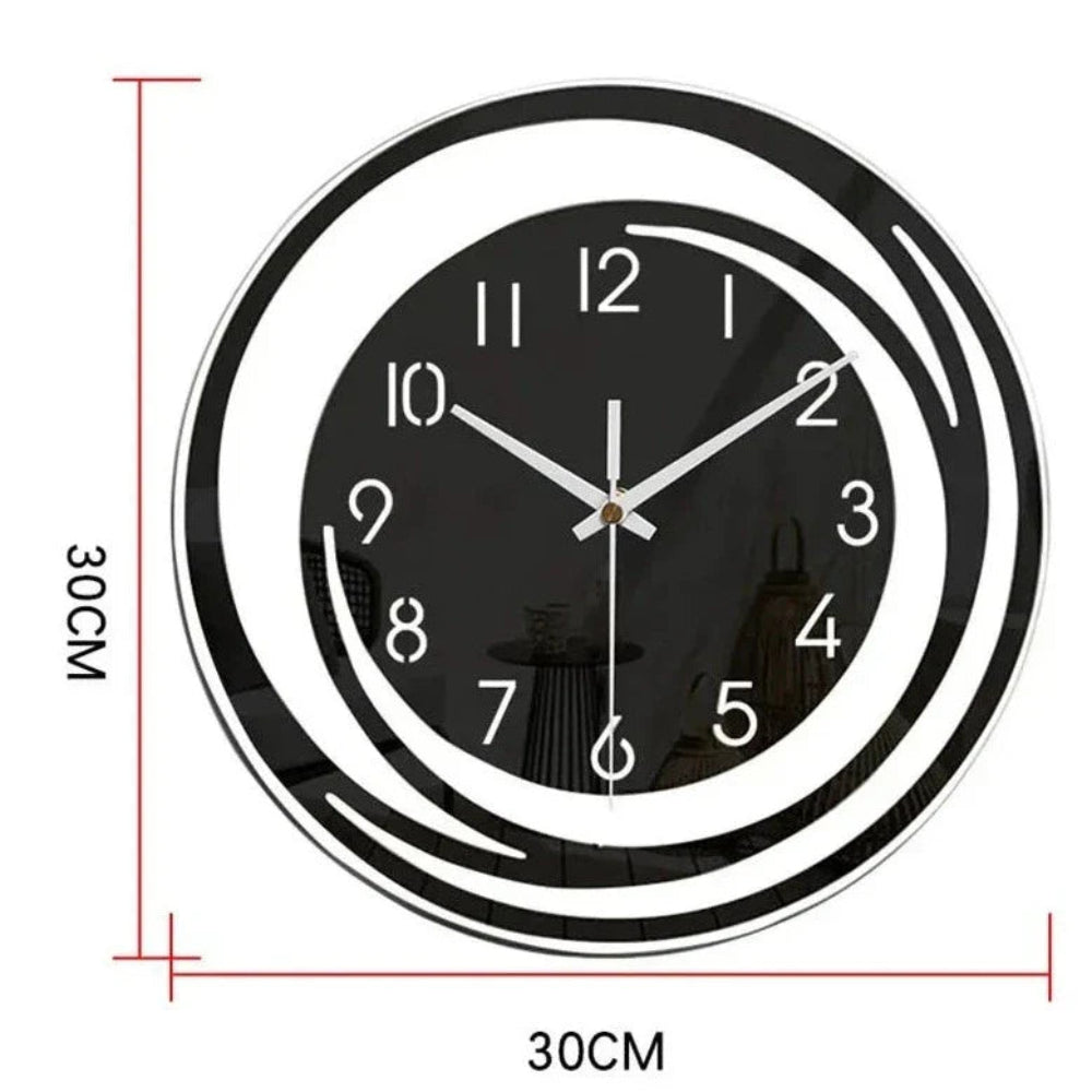 BlackEdge - Zeitgenössische Wanduhr aus Acryl