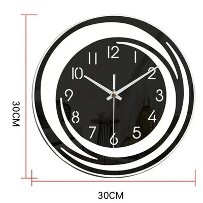 BlackEdge - Zeitgenössische Wanduhr aus Acryl
