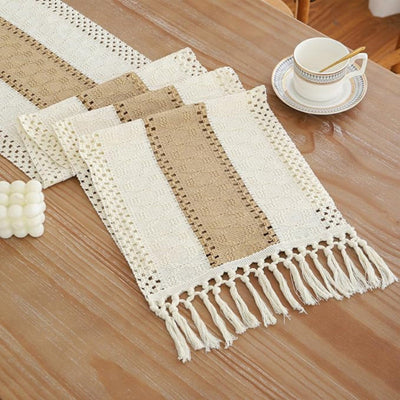 Boho Stitch - Handgefertigter Esstisch-Läufer