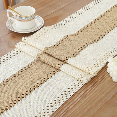Boho Stitch - Handgefertigter Esstisch-Läufer