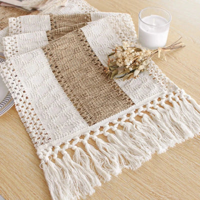 Boho Stitch - Handgefertigter Esstisch-Läufer
