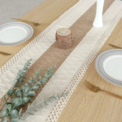 Boho Stitch - Handgefertigter Esstisch-Läufer